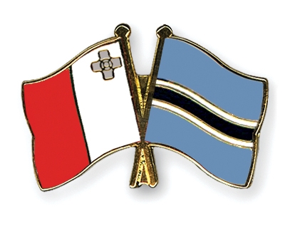 Fahnen Pins Malta Botsuana