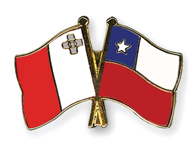 Fahnen Pins Malta Chile