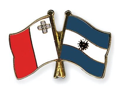 Fahnen Pins Malta El-Salvador