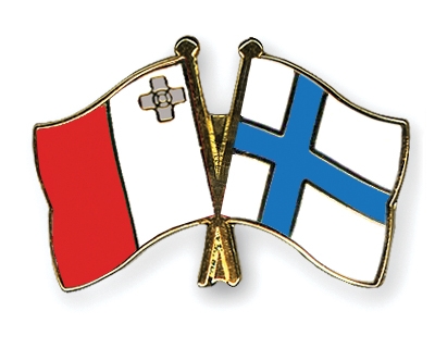 Fahnen Pins Malta Finnland