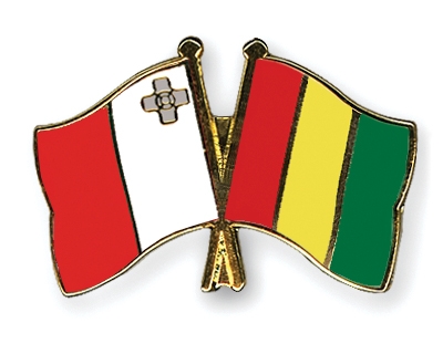 Fahnen Pins Malta Guinea