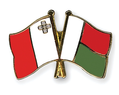 Fahnen Pins Malta Madagaskar