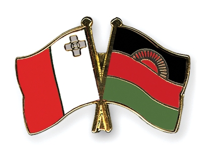 Fahnen Pins Malta Malawi