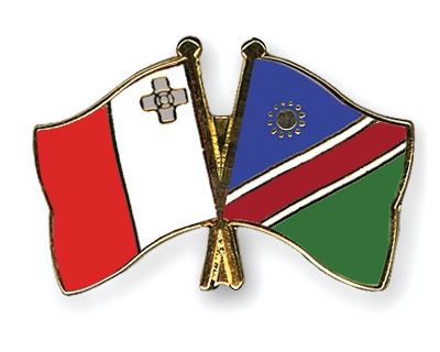 Fahnen Pins Malta Namibia