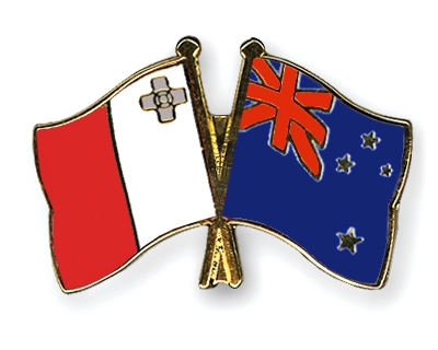 Fahnen Pins Malta Neuseeland