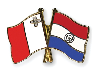 Fahnen Pins Malta Paraguay