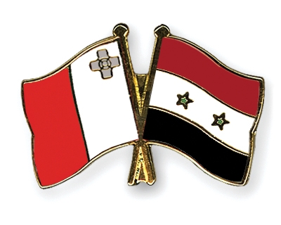 Fahnen Pins Malta Syrien