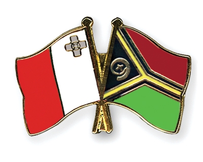 Fahnen Pins Malta Vanuatu