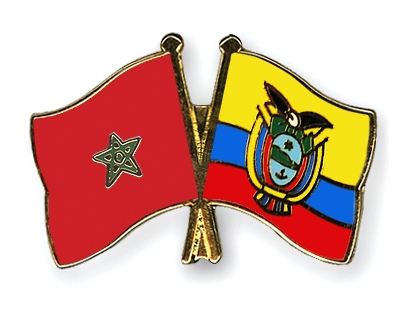 Fahnen Pins Marokko Ecuador