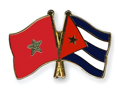 Fahnen Pins Marokko Kuba