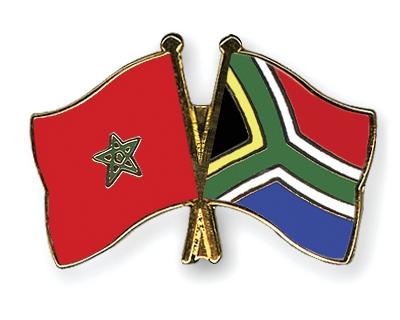 Fahnen Pins Marokko Sdafrika