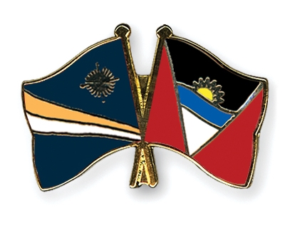Fahnen Pins Marshallinseln Antigua-und-Barbuda