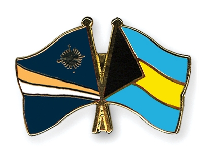 Fahnen Pins Marshallinseln Bahamas