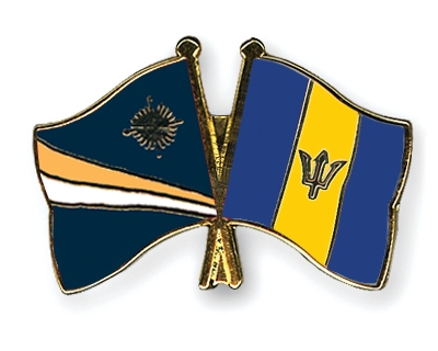 Fahnen Pins Marshallinseln Barbados