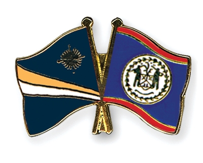 Fahnen Pins Marshallinseln Belize