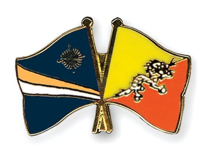 Fahnen Pins Marshallinseln Bhutan