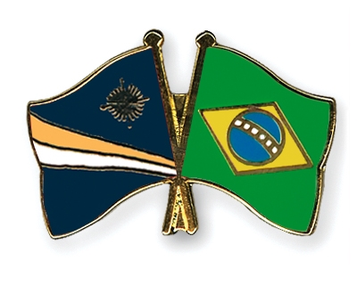 Fahnen Pins Marshallinseln Brasilien