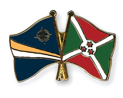 Fahnen Pins Marshallinseln Burundi