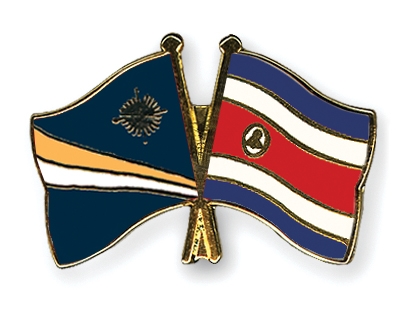 Fahnen Pins Marshallinseln Costa-Rica