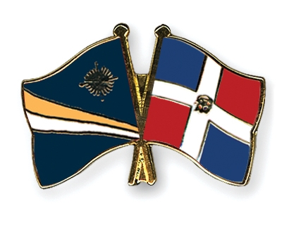 Fahnen Pins Marshallinseln Dominikanische-Republik