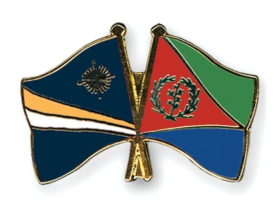 Fahnen Pins Marshallinseln Eritrea