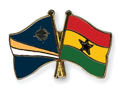 Fahnen Pins Marshallinseln Ghana