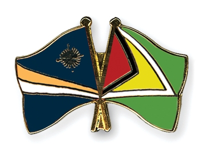 Fahnen Pins Marshallinseln Guyana