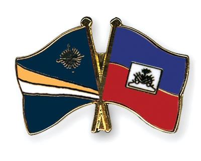 Fahnen Pins Marshallinseln Haiti