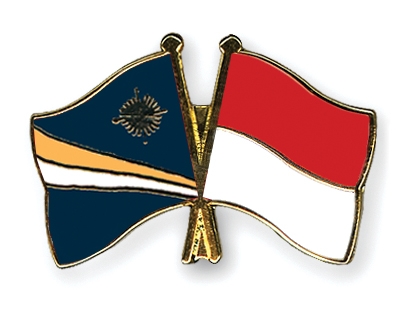 Fahnen Pins Marshallinseln Indonesien