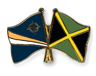 Fahnen Pins Marshallinseln Jamaika