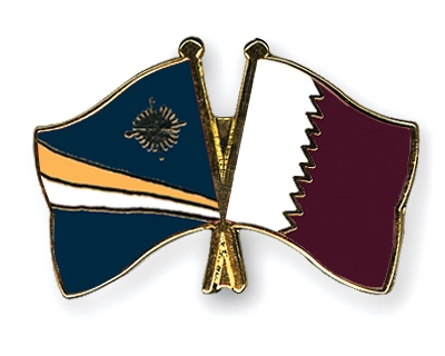Fahnen Pins Marshallinseln Katar