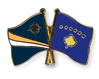 Fahnen Pins Marshallinseln Kosovo