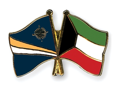 Fahnen Pins Marshallinseln Kuwait