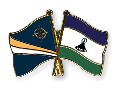 Fahnen Pins Marshallinseln Lesotho