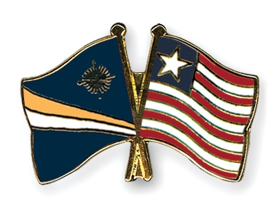 Fahnen Pins Marshallinseln Liberia