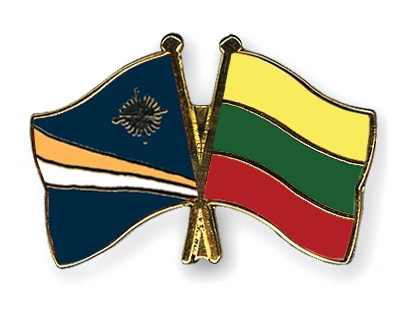 Fahnen Pins Marshallinseln Litauen