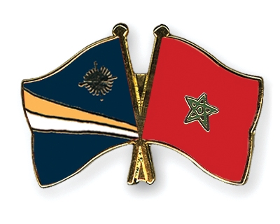 Fahnen Pins Marshallinseln Marokko