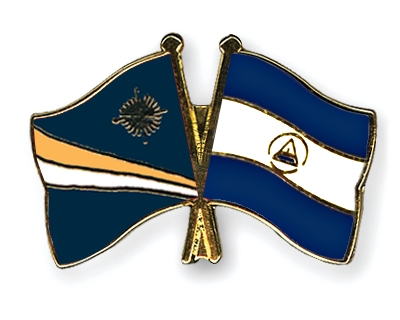 Fahnen Pins Marshallinseln Nicaragua