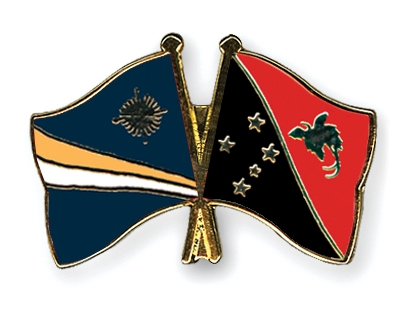 Fahnen Pins Marshallinseln Papua-Neuguinea