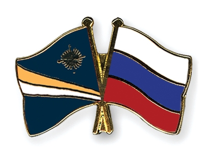 Fahnen Pins Marshallinseln Russland