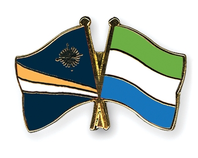 Fahnen Pins Marshallinseln Sierra-Leone