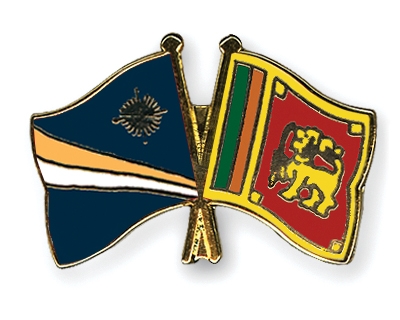 Fahnen Pins Marshallinseln Sri-Lanka
