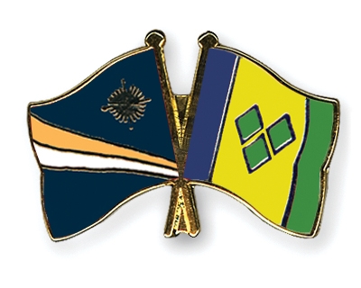 Fahnen Pins Marshallinseln St-Vincent-und-die-Grenadinen