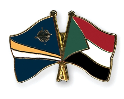 Fahnen Pins Marshallinseln Sudan