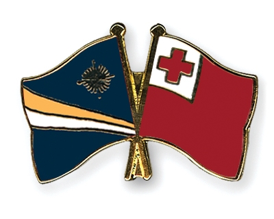 Fahnen Pins Marshallinseln Tonga