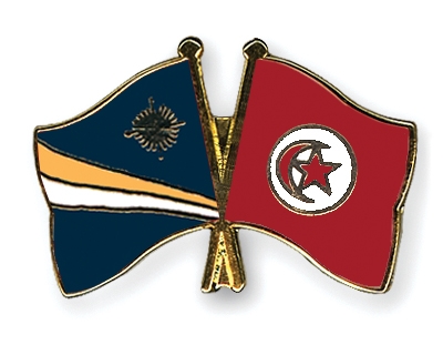 Fahnen Pins Marshallinseln Tunesien