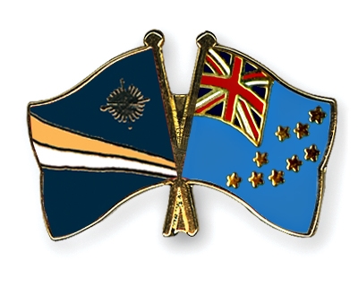 Fahnen Pins Marshallinseln Tuvalu
