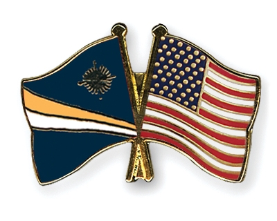 Fahnen Pins Marshallinseln USA