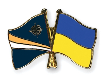 Fahnen Pins Marshallinseln Ukraine