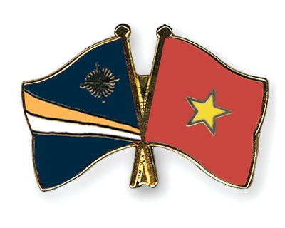 Fahnen Pins Marshallinseln Vietnam